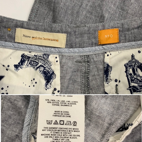 PILCRO AND THE LETTERPRESS Women's Linen Pants 0 - Picture 7 of 7